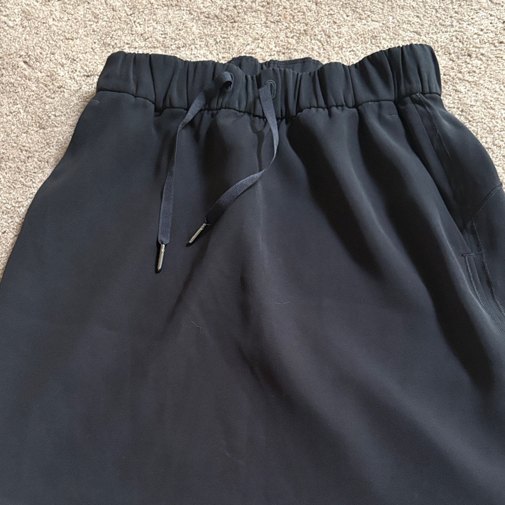 lululemon athletica Black Elastic Drawstring Skirt